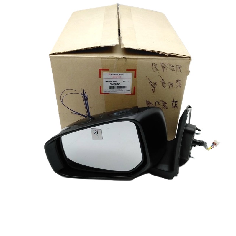 -แท้ศูนย์- กระจกมองข้าง MITSUBISHI ATTRAGE(แอททราจ) รุ่นปรับ+พับไฟฟ้า 5สาย ปี2013-2016 (ไม่รวมฝาครอบ) -ราคาต่อข้าง-