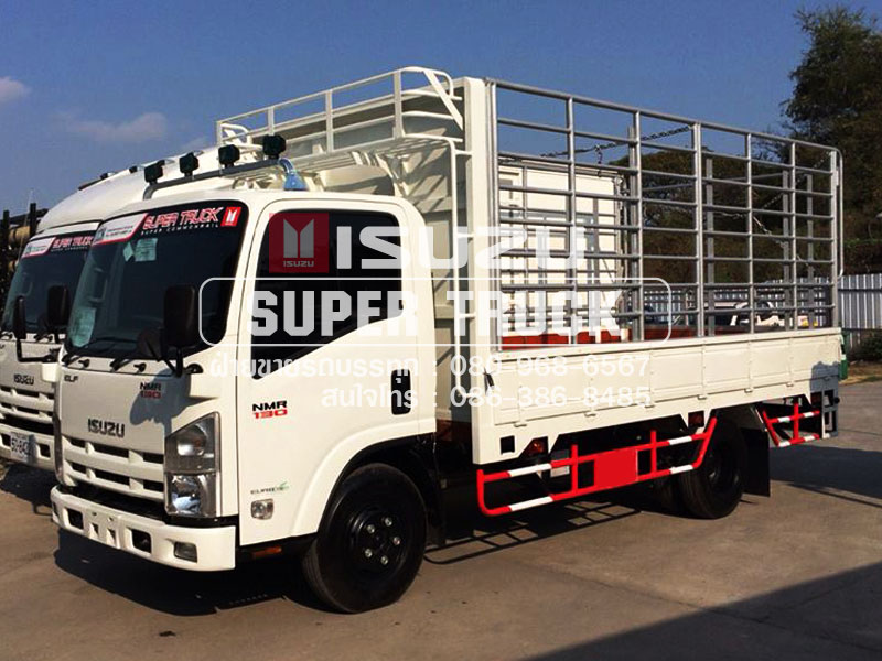 ISUZU NMR แบบกระบะคอก (ช่วงต่อยาว 4.3เมตร)