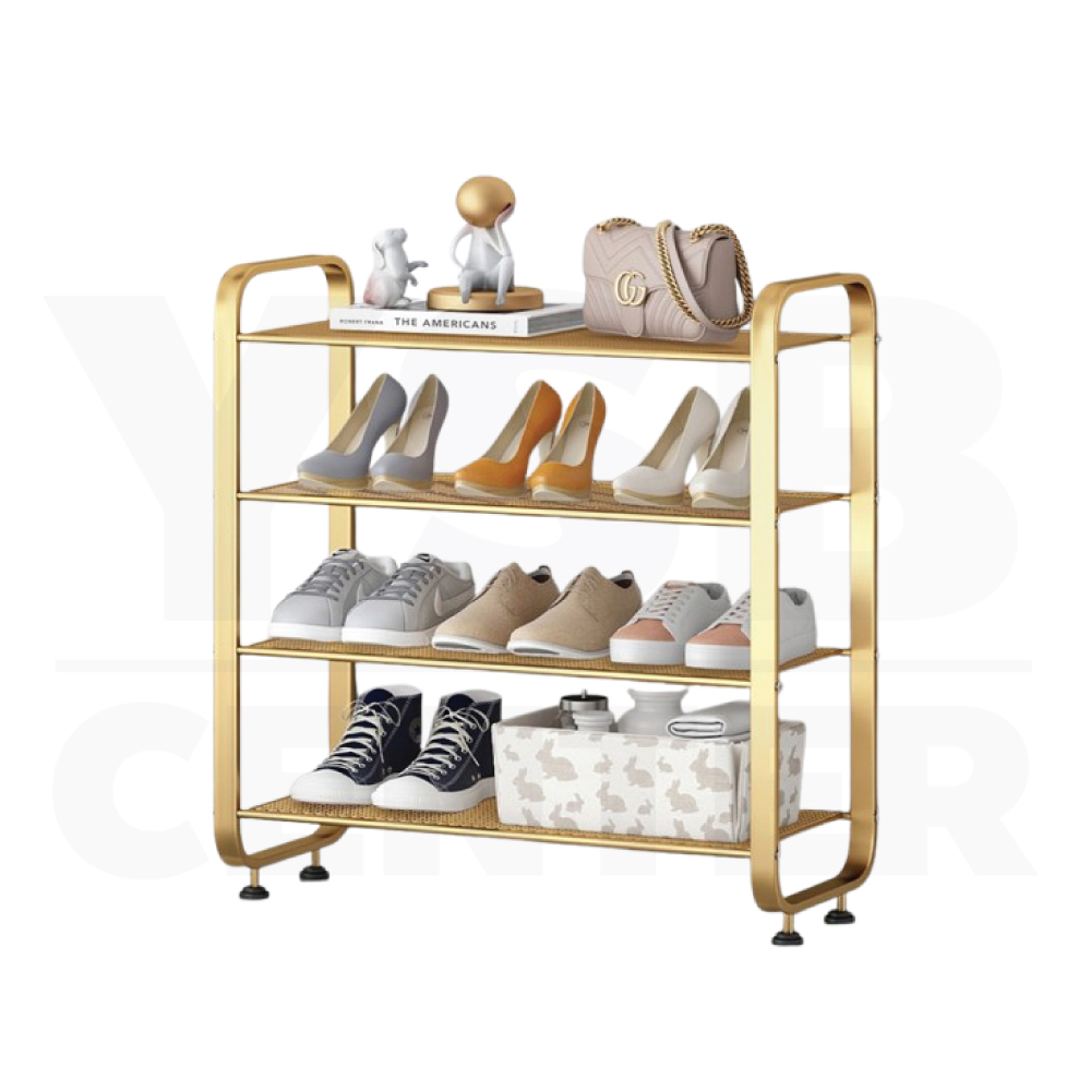 ชั้นวางรองเท้า แสตนเลสหนา ชั้นวางสแตนเลสท่อแบบเหลี่ยม CB0204 - CB0207