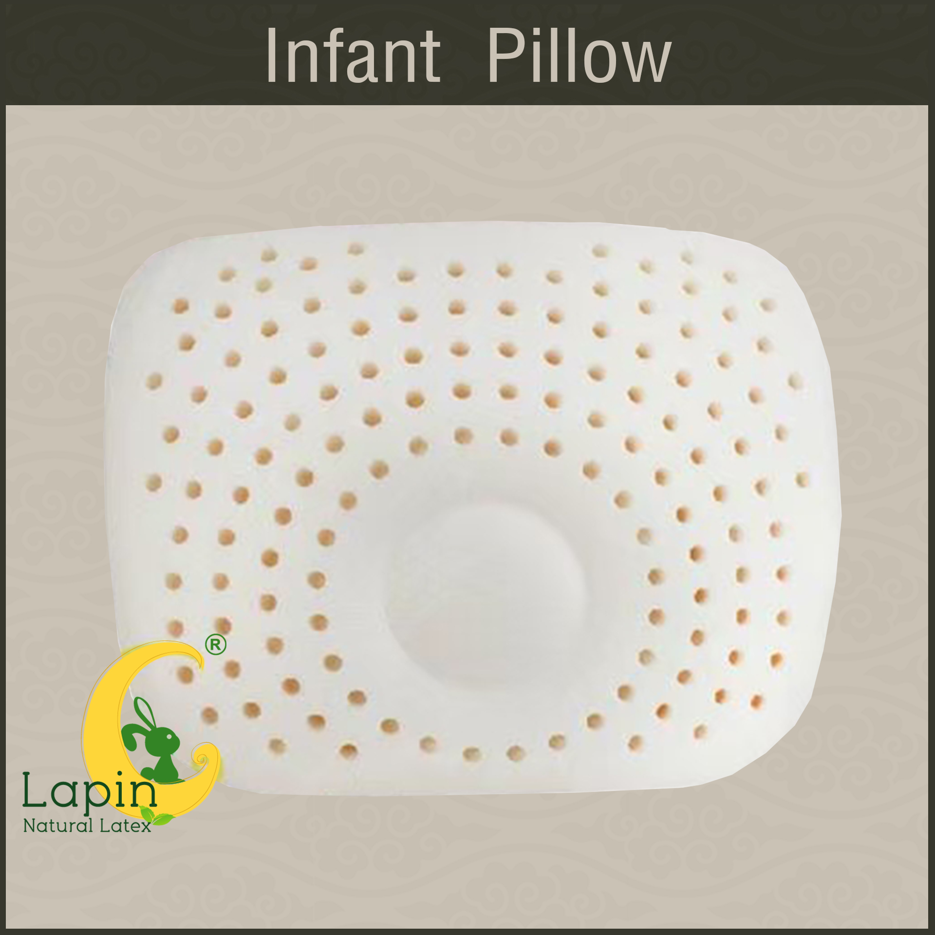 Latex Baby Pillow (Infant Pillow) หมอนหลุมทารกน้อย (ลายสัตว์น่ารัก)