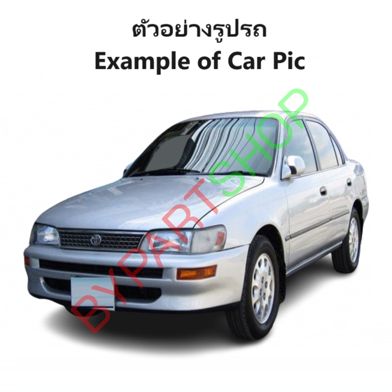 กระจกมองข้าง TOYOTA COROLLA(โคโรล่า) EE/AE100-AE101-AE102 โฉมสามห่วง รุ่นปรับมือ สีดำ(งานไม่ทำสี) -ราคาต่อข้าง-