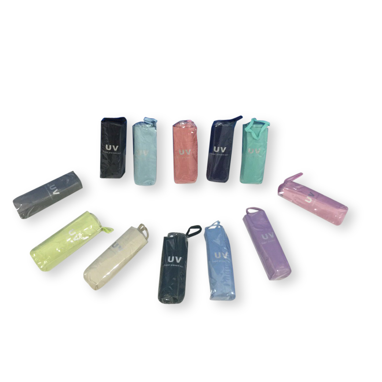 ร่มGBU5ตอนรหัส GM523ยูวีสีดำ นํ้าหนักเบา