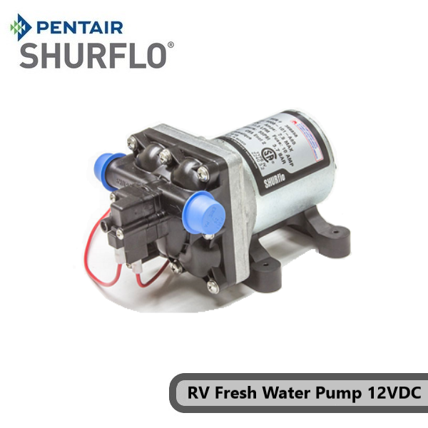 Pentair Shurflo 4008-101-E65 RV Fresh Water Pump 12V, 11.4LPM, 55PSI, 12V