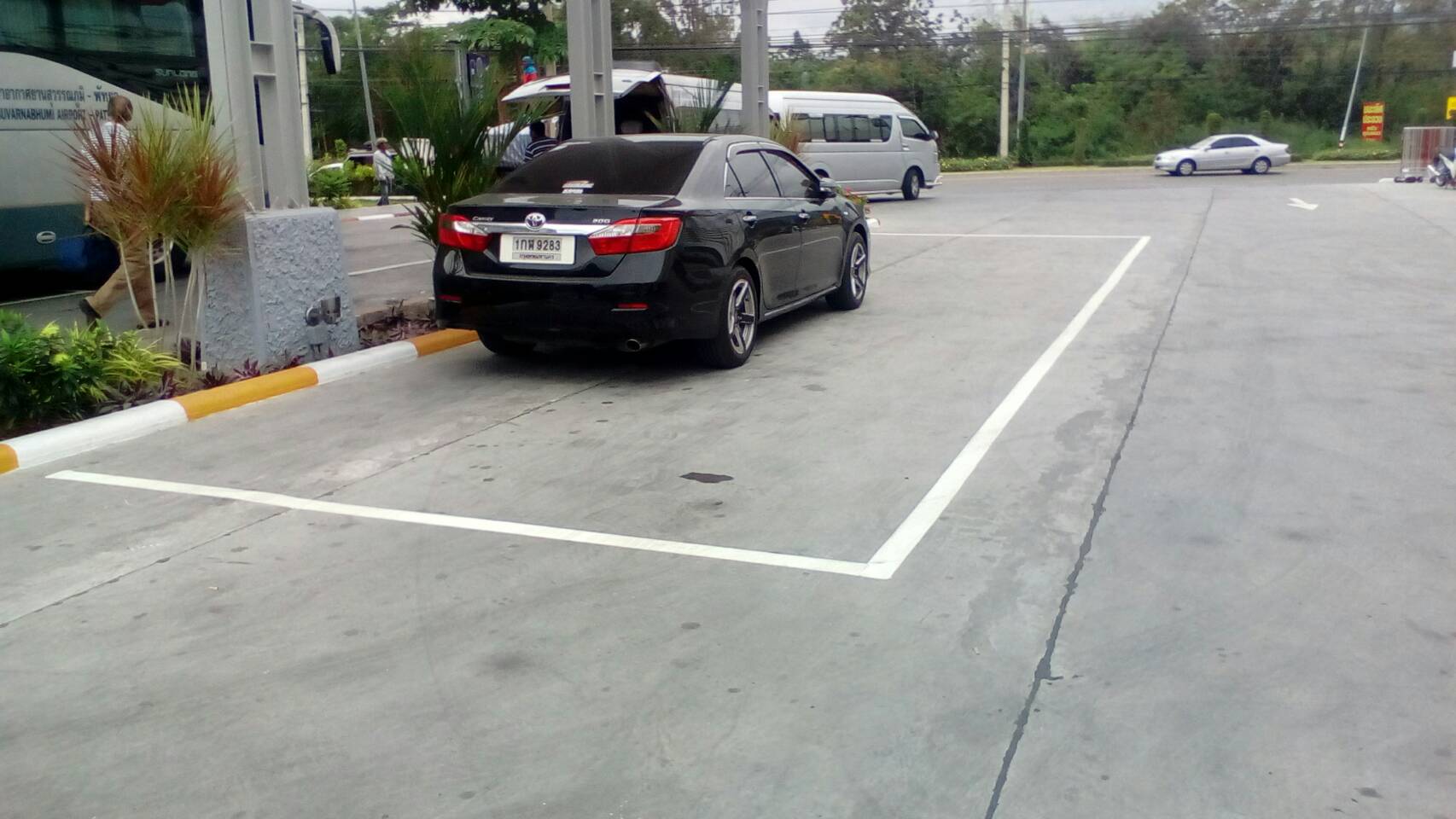 ตีเส้นจราจรสมุทรสาคร กาญจนบุรี ราชบุรี นครปฐม เส้นจราจรภายในโรงงาน