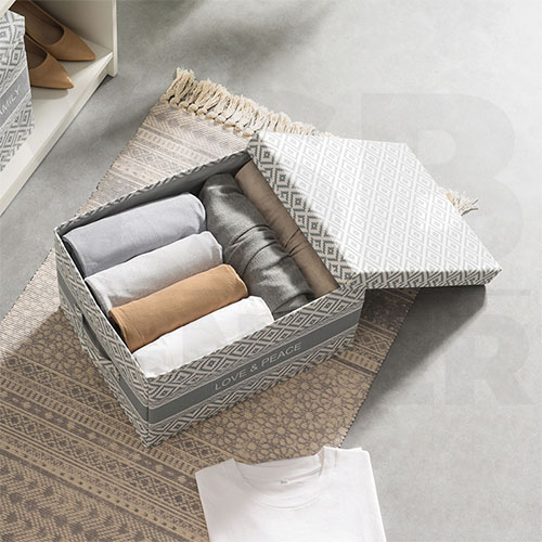 กล่องใส่ของอเนกประสงค์ กล่องเก็บของ กล่องใส่ของ พร้อมฝาปิด