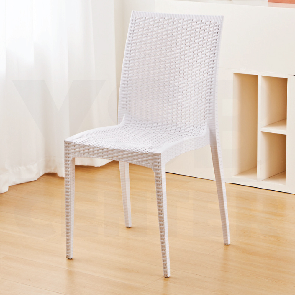 เก้าอี้ พลาสติก หวายเทียม ร้านกาแฟ สไตล์โมเดิร์น ขึ้นรูปทั้งชิ้น YL0430 - YL0433