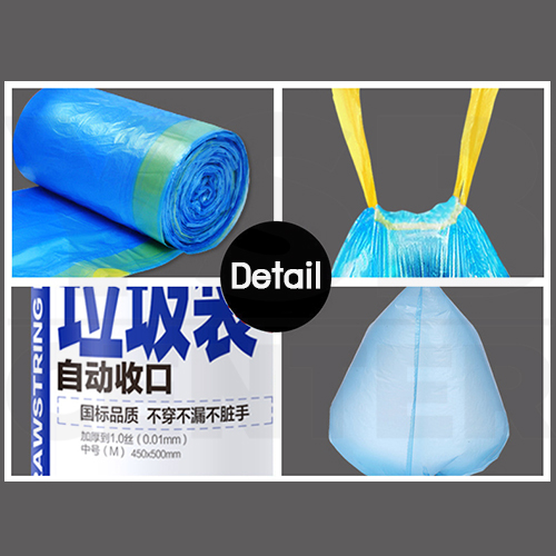 cassa ถุงขยะหูหิ้ว ถุงขยะแบบม้วน ถุงขยะ (1 ม้วน) 100 ใบ รุ่น P20 - P21