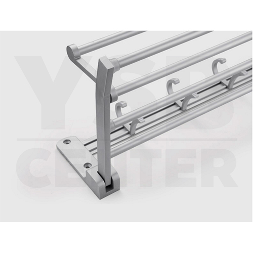 CASSA ราวแขวนผ้า วางผ้า และที่แขวนของใช้ในห้องน้ำ อลูมีเนียม ติดผนัง รุ่น C1L045-ALM-8018