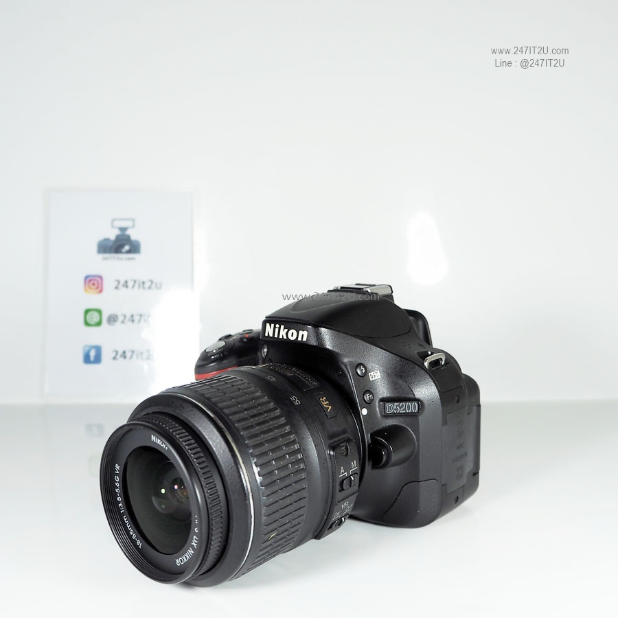 กล้อง Nikon D5200 +เลนส์18-55mm ชัตเตอร์ 30K