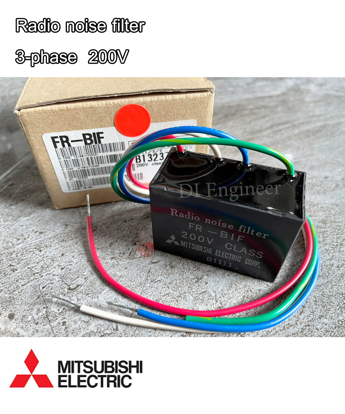 Mitsubishi Radio Noise Filter FR-BIF 3P 200V