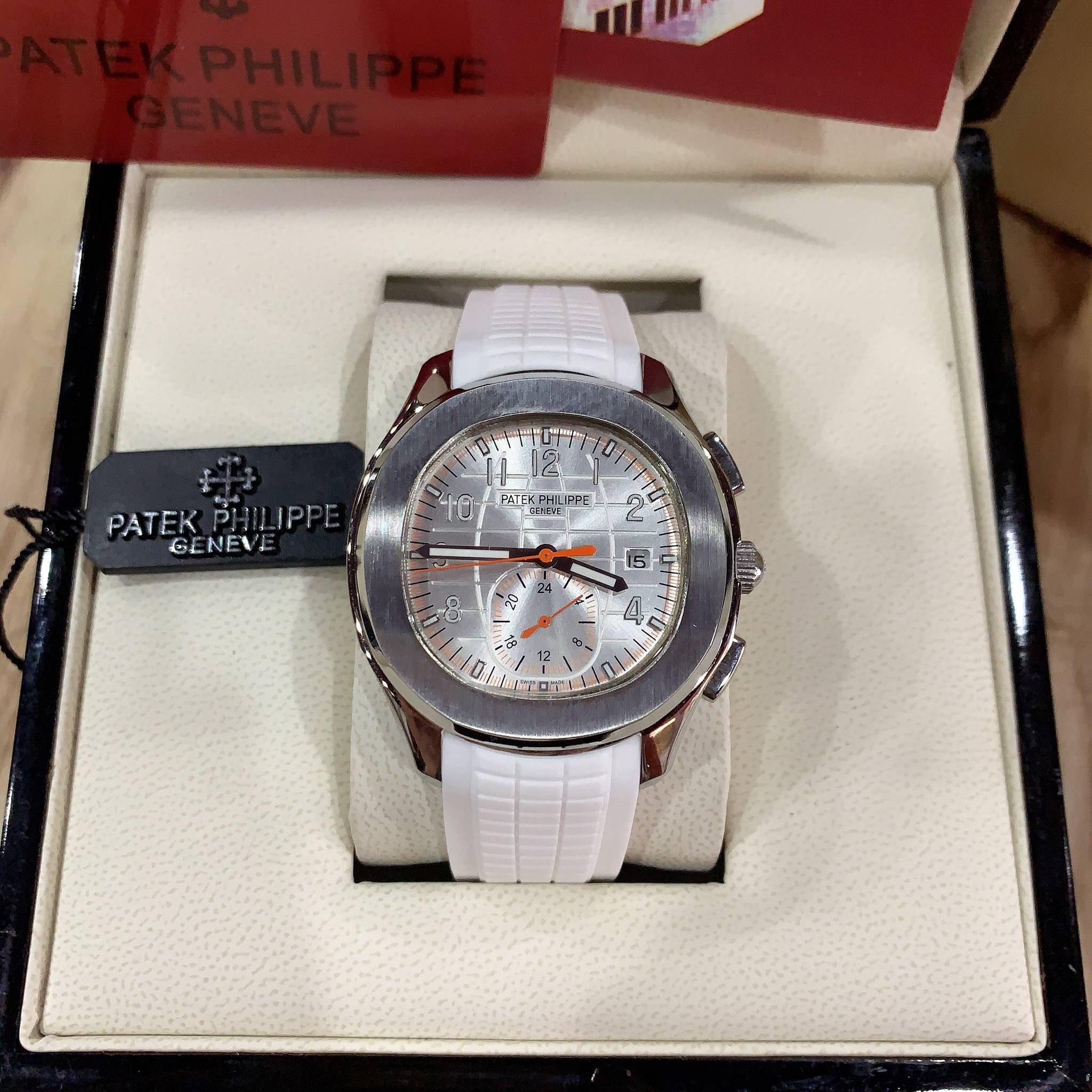 นาฬิกา Patek Philippe Aquanaut Grade Mirror Swiss หน้าปัดขาว