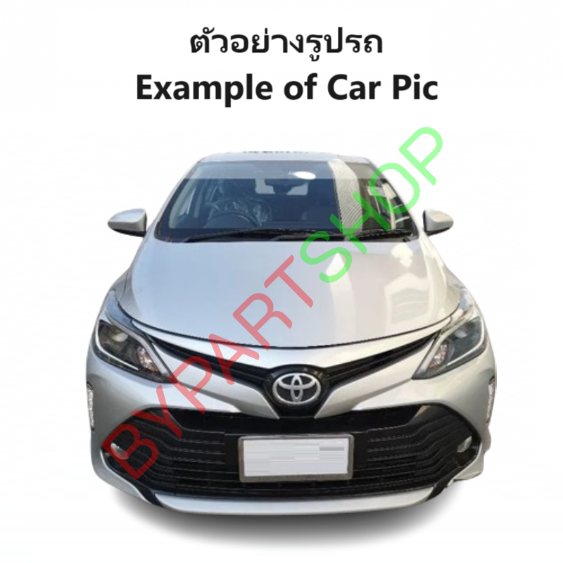 กระจกมองข้าง TOYOTA VIOS(วีออส) Gen3 รุ่นปรับมือ(ปรับใน) สีดำ(งานไม่ทำสี) ปี2013-2022 -ราคาต่อข้าง-