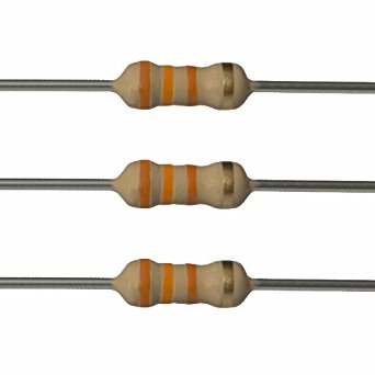 Resistors 33K Ohm 1/2W 5% Carbon Film