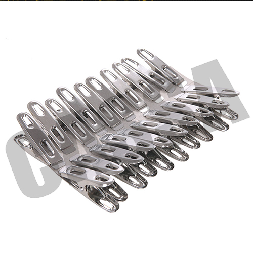 CASSA CLIP-5X1.2X1.7 คลิปหนีบผ้าแสตนเลส แพค20ตัว (ขายส่ง 24แพค)