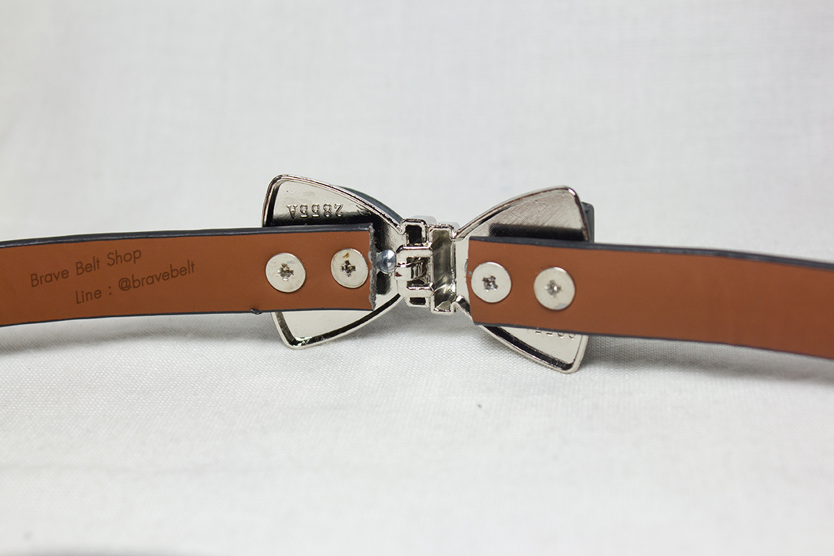 เข็มขัดปรับสายได้ ผิวเงาสวยรูปโบว์