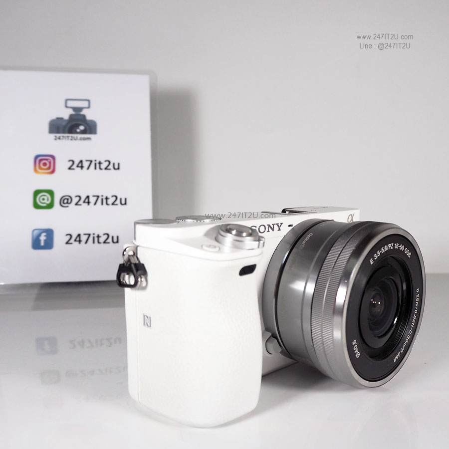 Sony A6000+เลนส์ 16-50mm F3.5-5.6 OSS สีขาว