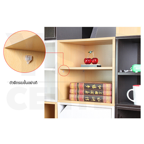 CASSA ตู้ ชั้นวางของ ชั้นวางหนังสือ กล่องเก็บของ ชั้นอเนกประสงค์ ทรงสี่เหลี่ยม 2 ชั้น
