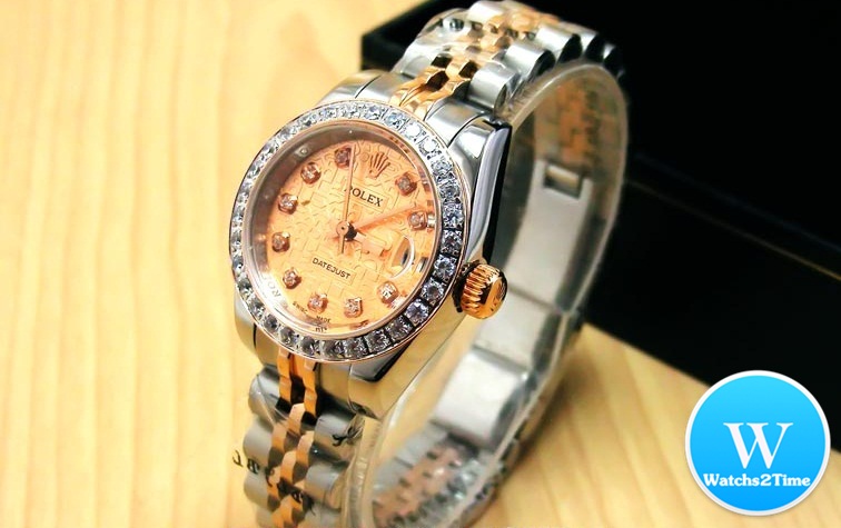 นาฬิกา Rolex Lady Datejust Jubilee 26 mm.Steel Rose Gold 2K สายตันซีรีย์ 17 New Version หน้าปัดJubilee