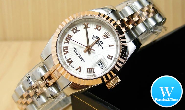 นาฬิกา Rolex Lady Datejust Jubilee 26 mm.& Men Size 36 mm. Steel Rose Gold 2K Mirror