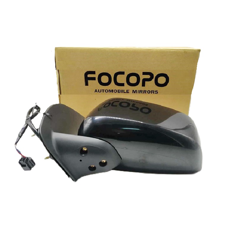 กระจกมองข้าง NISSAN NAVARA(นาวาร่า) D40 รุ่นปรับเลนส์ไฟฟ้า 3สาย สีดำ(งานไม่ทำสี) ปี2007-2014 -ราคาต่อข้าง-