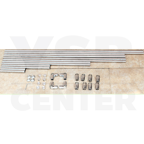 ราว ตากผ้าสเเตนเลส บาร์คู่ ยาว 150 cm. สูง 160 cm. กว้าง 50 cm. รุ่น CB0008-CL-150-2