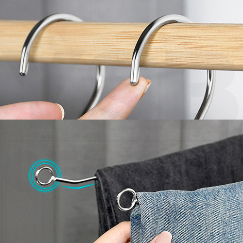 ไม้แขวน ไม้แขวนกางเกง ไม้แขวนผ้าขนหนู ไม่เป็นรอย ไม่เป็นสนิม แพค 5 ชิ้น รุ่นCB0149-HC05