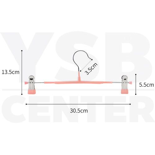 ไม้แขวนเสื้อกันลื่น ไม้แขวนเสื้อพร้อมตัวหนีบ ไม่เป็นรอย ไม่เป็นสนิม แพค 5 ชิ้น รุ่น CB0135 - CB0138