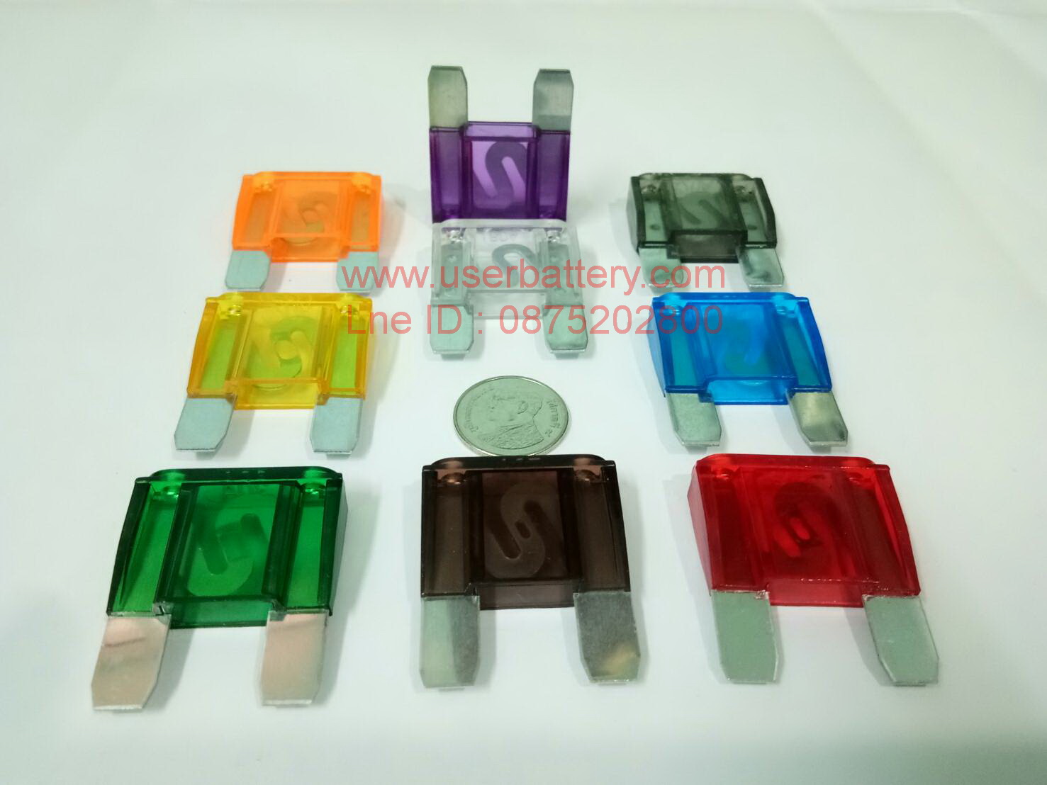 ฟิวส์ใหญ่ ฟิวส์แม็กซี่ 20A - 120 A 32V. Maxi Fuse จำนวน 9 ตัว
