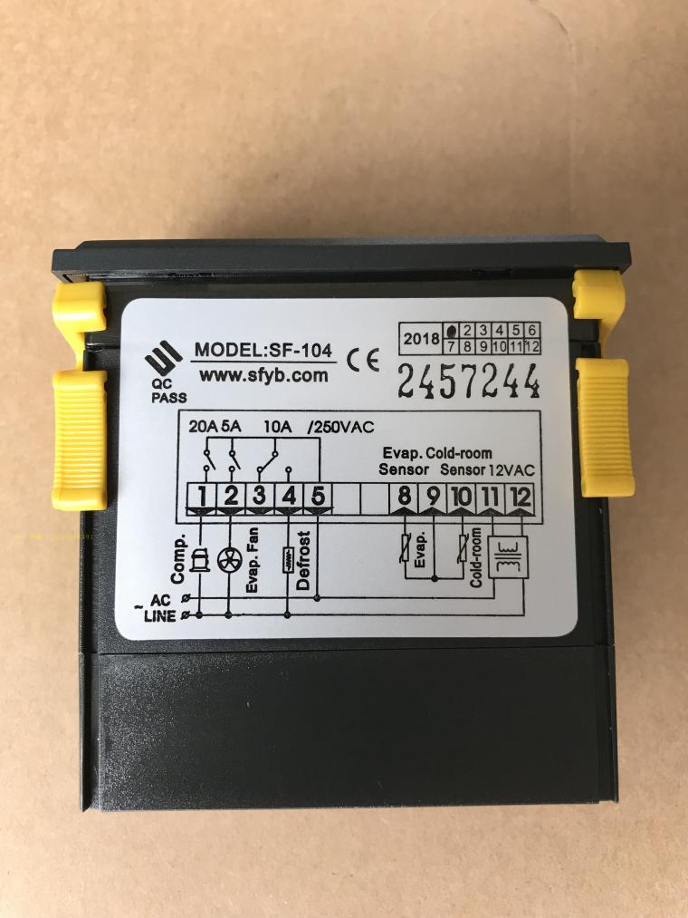 เครื่องควบคุมอุณหภูมิสำหรับห้องเย็น digital thermostat (frozen) SF-104