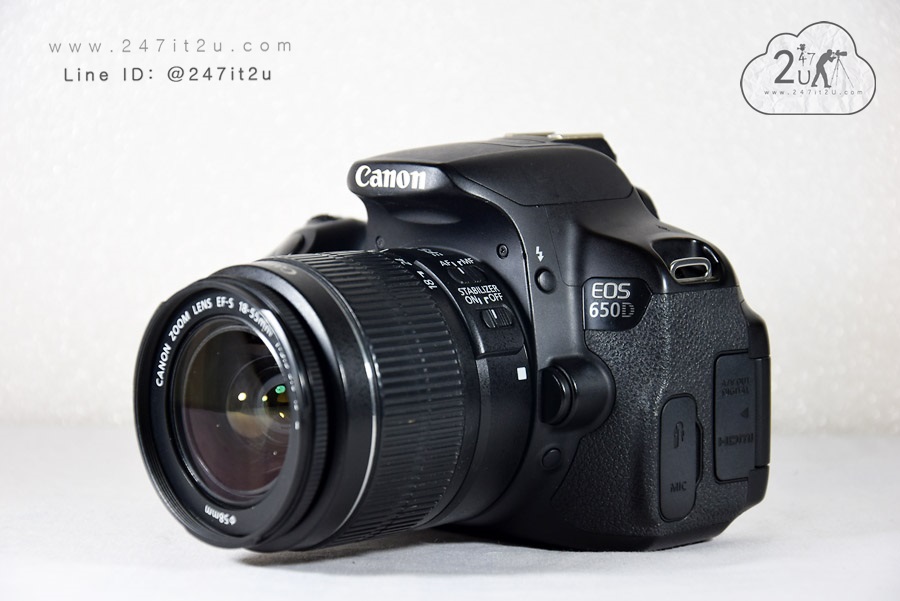 กล้อง Canon 650D และ เลนส์ 18-55 mm is II มีกระเป๋า สภาพดี