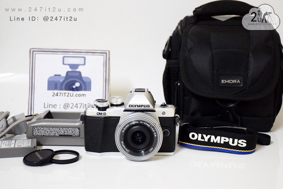 กล้อง Olympus OM-D EM10 mark 2 พร้อมเลนส์ 14-42mm f3.5-5.6 แถมกระเป๋ากล้อง