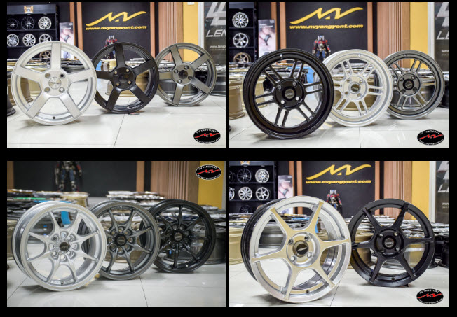 โปรโมชั่น ล้อแม็กซ์ลายซิ่งงานไทย TE37 / CE28 / RE30 / RPF1 และอีกหลากหลายลาย 15 นิ้ว พร้อมยางขนาด 195-50 R15 & 195-55 R15 ATREZZO ทั้งชุดเริ่มต้นที่ 14,900 บาท พร้อมของแถมครบครันดูแลหลังการขายฟรีทุกสาขา!! งานผลิตจากโรงงาน SSW สีเทียบแท้คุณภาพดีสุดที่มีขาย