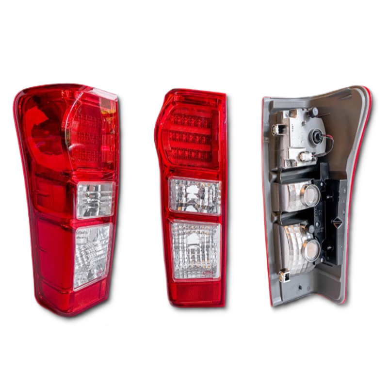 ไฟท้าย ISUZU D-MAX ALL NEW(ดีแม็ก ออนิว) LED 3ขีด ยูโร3 ปี2012-2018 (งานO.E.M ตราเพชร) -ราคาต่อดวง-