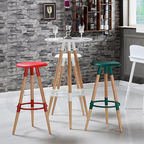 โต๊ะ โต๊ะกลม โต๊ะบาร์ โต๊ะกลมบาร์ โต๊ะอาหาร โต๊ะสามขา โต๊ะอเนกประสงค์ เฟอร์นิเจอร์แต่งบ้าน สีขาว รุ่น F1C016-C-238-W