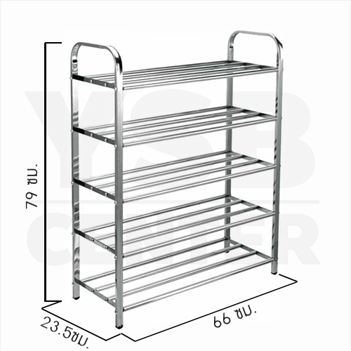 ชั้นวางรองเท้าสแตนเลส201 ชั้นวางอเนกประสงค์ ชั้นวางสแตนเลสท่อแบบเหลี่ยม