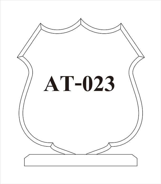 Code: AT-023 โล่อะคริลิค ความสูงตัวโล่ 5 - 9 นิ้ว ความหนาอะคริลิค 15 มม. พร้อมเลเซอร์ข้อความและโลโก้ ลงสีได้ไม่เกิน 2 สี ***ราคาเริ่มต้นที่ 550 บาท***