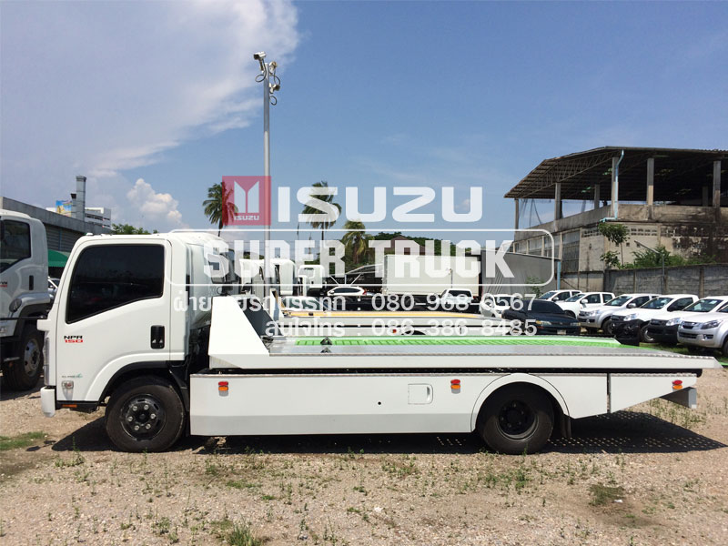 ISUZU NPR แบบสไลด์กองพื้น (ช่วงต่อยาว 5.6เมตร)