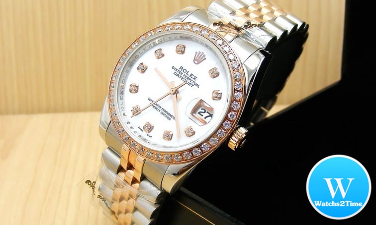 นาฬิกา Rolex Datejust Jubilee Mensize 36 mm. & Lady 26 mm Steel Rose Gold 2K
