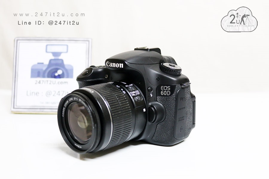 Canon 60D พร้อมเลนส์ 18-55mm f3.5-5.6 เครื่องศูนย์