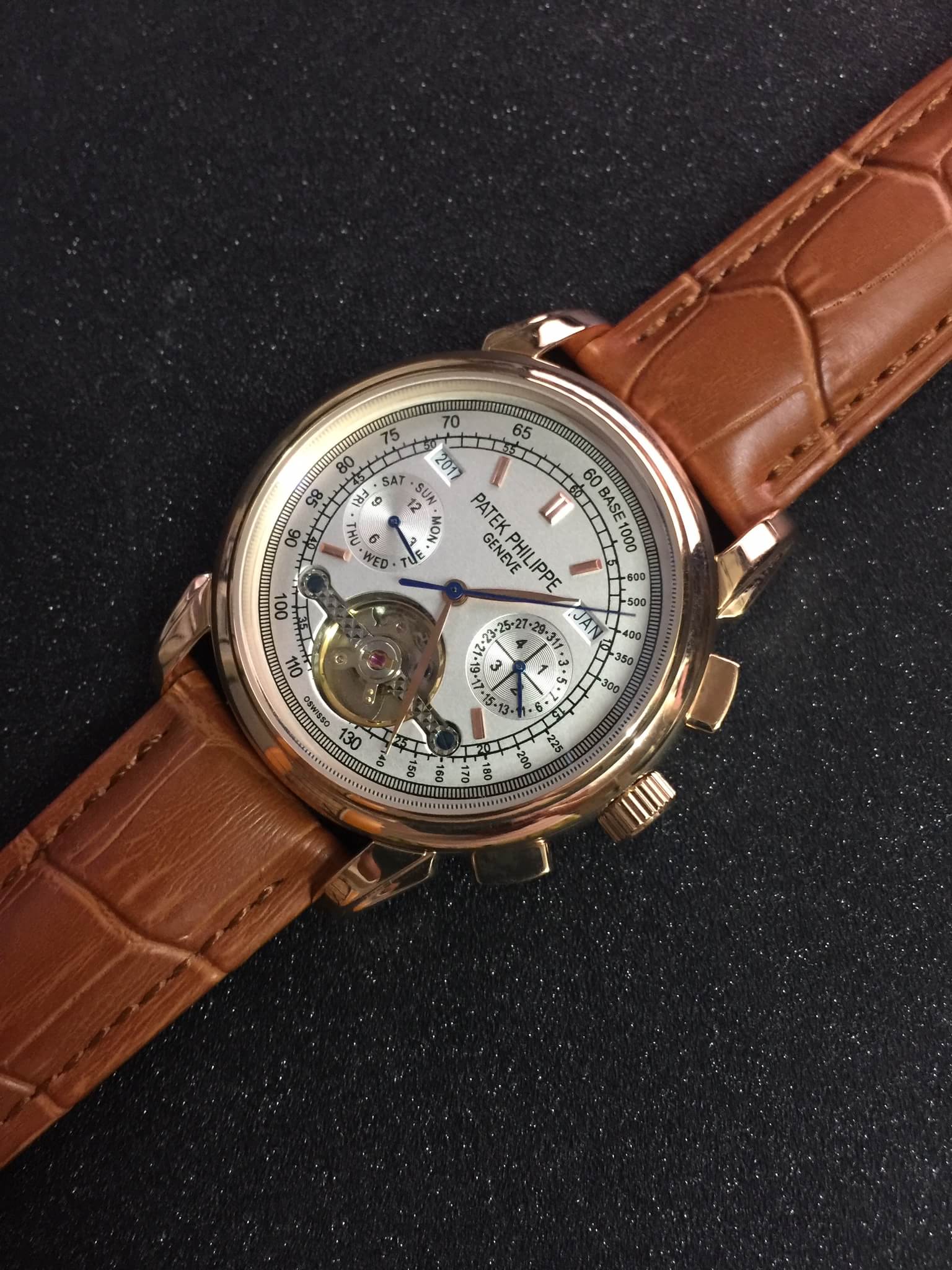 นาฬิกา Patek Philippe รุ่น Perpetual Caledar Tourbillon สี Rose Gold