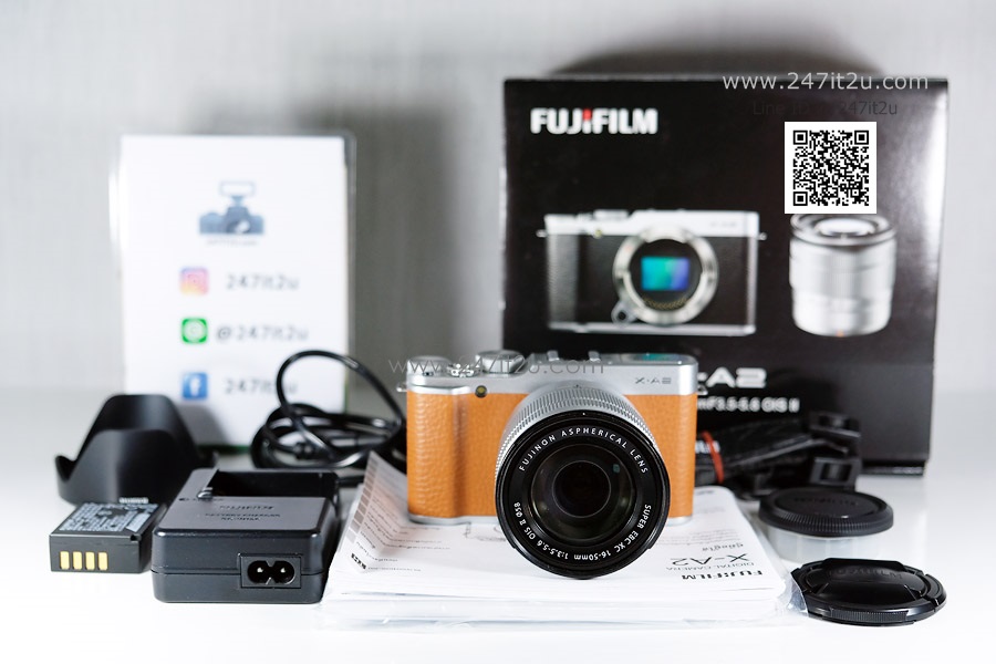กล้อง Fujifilm XA-2 พร้อมเลนส์ 16-50mm สีน้ำตาล