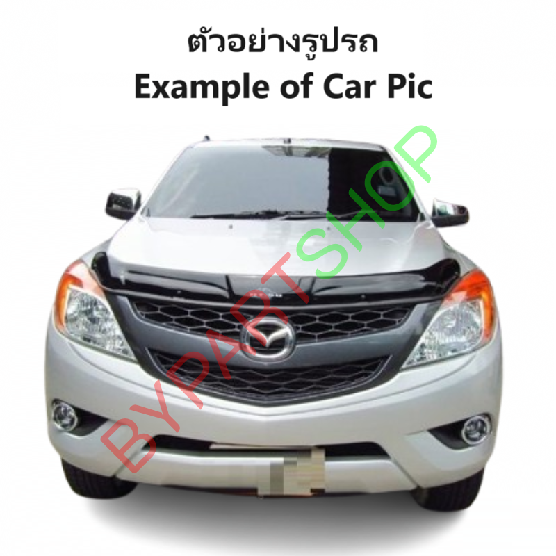 กันชนท้าย MAZDA BT50 PRO(บีที50 โปร)/THUNDER(บีทีโปร ธันเดอร์) สีดำ ทรงศูนย์ ปี2012-2020 (ครบชุด) (AC-449-002,RMP77)