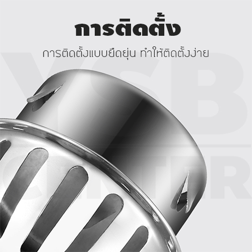 ตะแกรงระบายน้ำฝาครอบ สแตนเลส 304 นอกอาคาร กันขยะ กันเศษใบไม้ บริเวณกลางแจ้ง CM0090 - CM0095