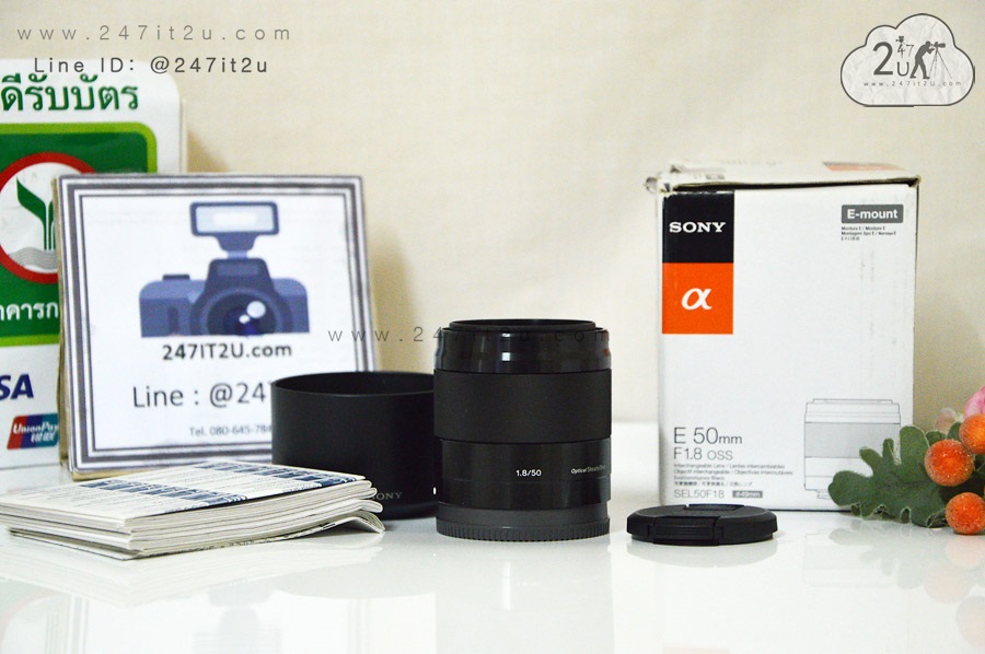เลนส์ Sony 50mm f1.8 oss E-mount สีดำ