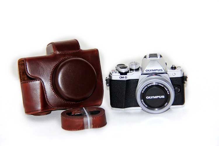 Bag Leather Case For olympus EM10 II