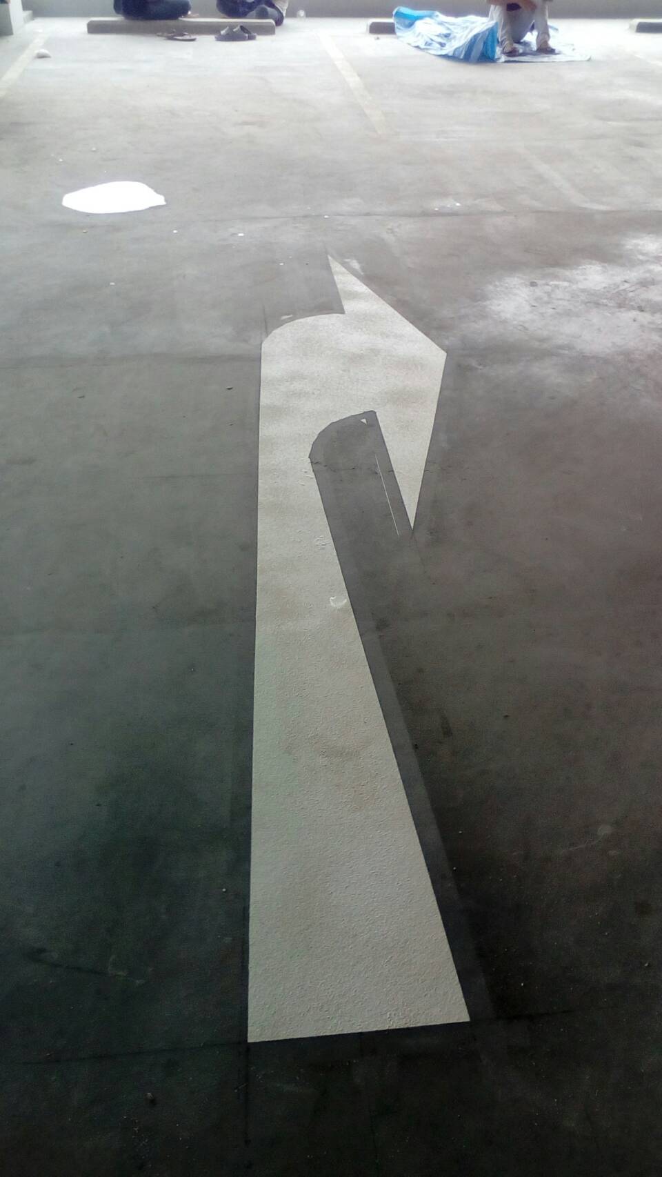 งานตีเส้นลานจอดรถในอาคารงานตีเส้นถนนตีเส้นจราจรสมุทรสาคร กาญจนบุรี ราชบุรี นครปฐม นนทบุรี จ.นนทบุรี