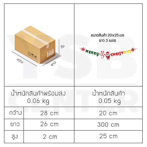 ธงอักษร ธงประดับวันคริสต์มาส ธงคริสต์มาส ธงแขวนประดับ ธงสี่เหลี่ยม คริสต์มาส ยาว 3 เมตร