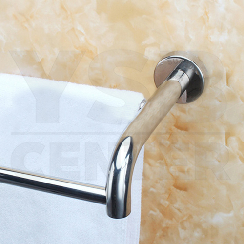 CASSA ราวแขวนผ้า สแตนเลส304 ราวคู่ ในห้องน้ำ แบบติดผนัง ท่อใหญ่ ขนาด80cm. รุ่น C1L012-SUS304-280