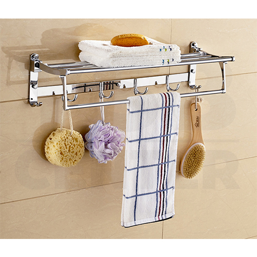 CASSA ราวแขวนผ้า วางผ้า และที่แขวนของใช้ในห้องน้ำสแตนเลสแบบติดผนัง รุ่นC1L044-SUS304-8118