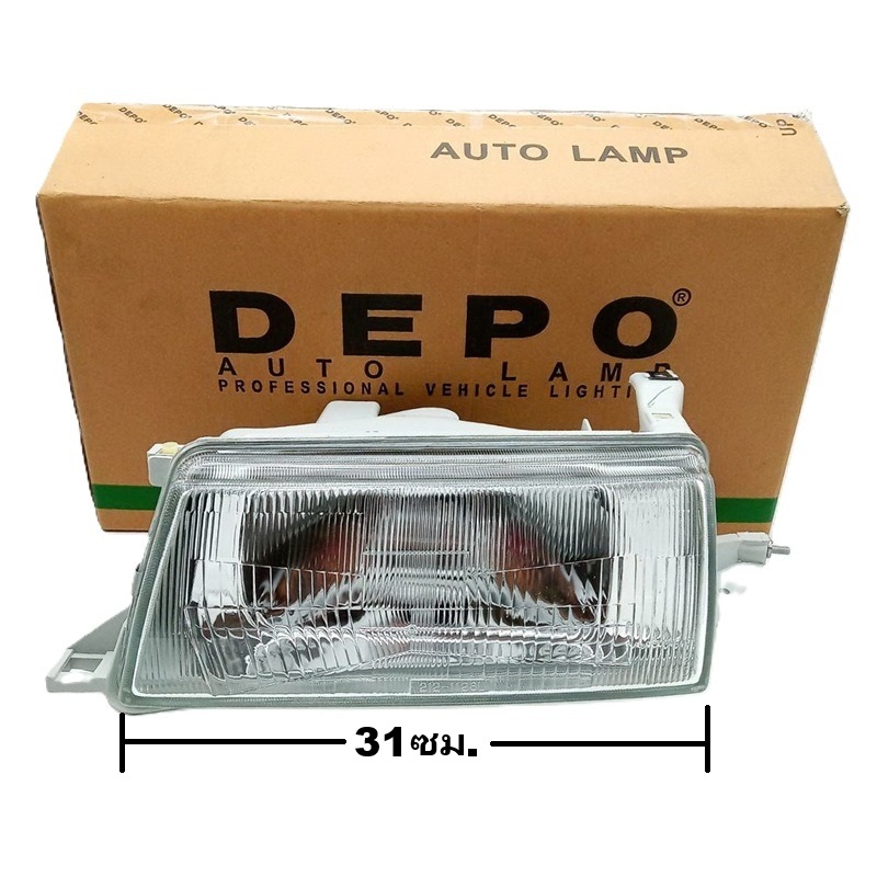 ไฟหน้า TOYOTA CORONA(โคโรน่า) AT/ST171 โฉมแรก หน้ายักษ์ ปี1988-1990 (งานแท้ DEPO) -ราคาต่อดวง-